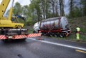 VU Gefahrgut LKW umgestuerzt A 4 Rich Koeln Hoehe AS Gummersbach P445